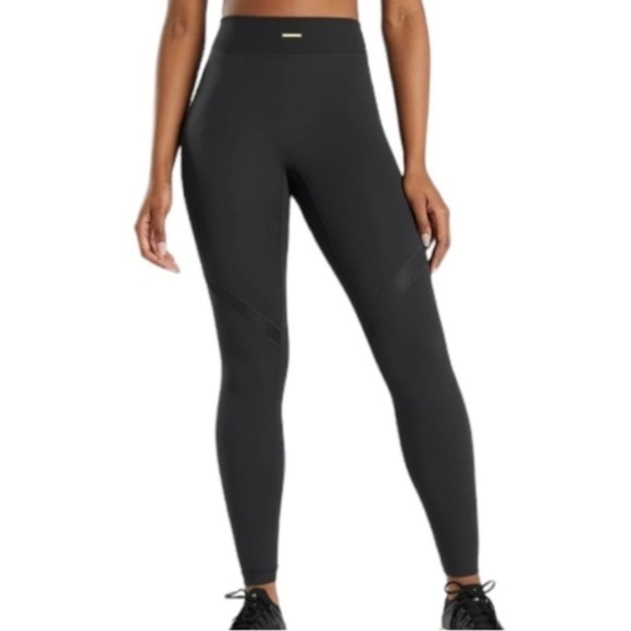 NEW GYMSHARK X Whitney Simons Black Mesh Leggings size XS - Picture 1 of 15